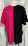 “No Text” Split Color Shirts