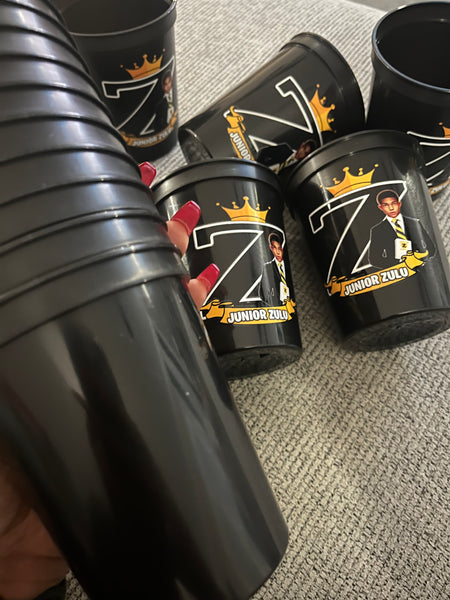 Full Color Custom Plastic Cups Stadium Cups (1 Dozen)