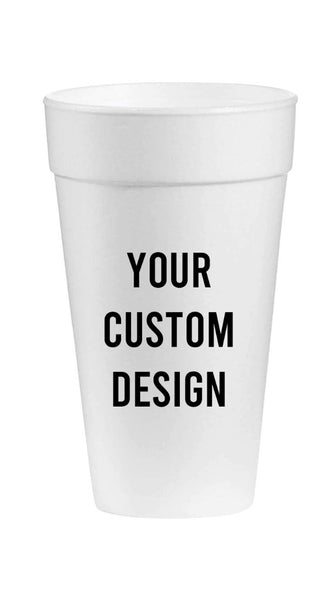 Full Color Custom Styrofoam Cups (1 Dozen)