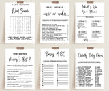 (6) Custom Baby Shower Game Booklets