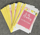 (6) Custom Baby Shower Game Booklets