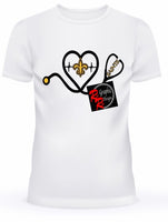 Stethoscope Nurse “Who Dat” Glitter Shirt