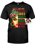 Juneteenth T shirt (My Ancestors Weren’t Free)