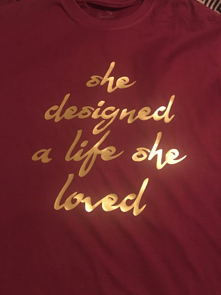 “She Designed”
