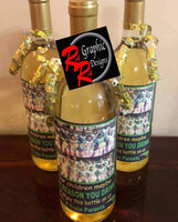 Custom Wine Bottle Labels (Please Put Family’s Name In The Note Section)
