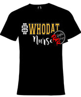 Stethoscope Nurse “Who Dat” Glitter Shirt