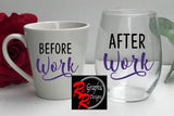 Before Work / After Work Glass & Mug Set
