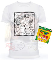 T Shirt Coloring Or Design Party